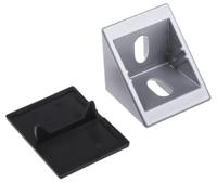 767-5695 RS PRO Angle Bracket, Connecting Component, Strut Profile 40 x 40 x 40 mm, Groove Size 8mm