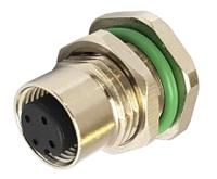pxmbni12rpf05apcm16 Bulgin Circular Connector, 5 Contacts, Rear, M12 Connector, Socket, Female, IP67, Buccaneer M12 Series