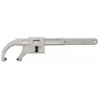 116100 Facom Adjustable Spanner, 360 mm Overall, 100mm Jaw Capacity, Metal Handle