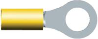 34173 TE Connectivity, PLASTI-GRIP Insulated Ring Terminal, M10 (3/8) Stud Size, 2.6mm² to 6.6mm² Wire Size, Yellow