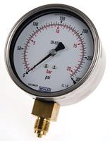 7075562 WIKA G 1/4 Analogue Pressure Gauge 6bar Bottom Entry 63mm Outside Diameter