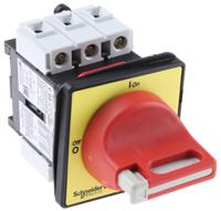 vcf02 3 Pole Panel Mount Non Fused Isolator Switch, 12 A, 7.5 kW, IP20, IP65