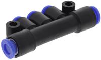 km13-04-06-3 SMC KM 3 Outlet Manifold Push In 6 mm Push In 4 mm