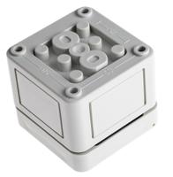 11040101 Spelsberg TK PS Series Grey Polystyrene Enclosure, IP66, Grey Lid, 65 x 65 x 57mm