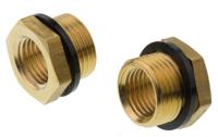 0168-17-13 Legris Brass Pipe Fitting, Straight Threaded Reducer, Male G 3/8in to Female G 1/4in