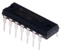 cd4072be Texas Instruments CD4072BE, Dual 4-Input OR Logic Gate, 14-Pin PDIP