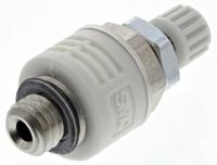 asn2-m5 SMC ASN2 Brass 1.5MPa Pneumatic Silencer, Threaded, M5 Male