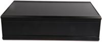 188-1265 RS PRO Black Extruded Aluminium Heat Sink Case, IP40, Black Lid, 300 x 200 x 86mm