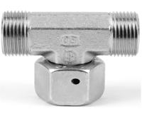 et08somdcf Parker Branch Tee Tube to Swivel Male 24° DIN Cone to Male 24° DIN Cone, ET08SOMDCF