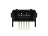 1734510-1 TE Connectivity Right Angle, Board Mount, Receptacle- Single Port Type Mini USB 2.0 Type-B 2.0 USB Connector