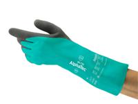 58735100 Ansell AlphaTec Green Acrylic Nitrile Work Gloves, Size 10, Nitrile Coating