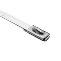 111-93058-mbt5ss-ss304-ml HellermannTyton Cable Tie, Roller Ball, 127mm x 4.6 mm, Metallic 304 Stainless Steel, Pk-100