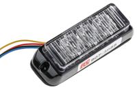 907-5955 RS PRO Amber Flashing Warning Light, 12 V dc, 24 V dc, Surface Mount, Wall Mount, LED Bulb, IP67