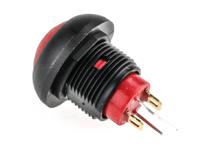 dpwl1cgrr KNITTER-SWITCH Illuminated Miniature Push Button Switch, Momentary, Panel Mount, 12.9mm Cutout, SPST, Red LED, IP67