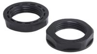 822-9729 RS PRO Black Nylon 66 Cable Gland Locknut, PG13.5 Thread, IP68