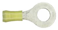 35150 TE Connectivity, PIDG Insulated Ring Terminal, 9.53mm Stud Size, 2.6mm² to 6.6mm² Wire Size, Yellow
