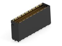 224559-e ERNI 224559 Series Vertical Surface PCB Header, 50 Contact(s), 1 mm Pitch, 2 Row, Shrouded
