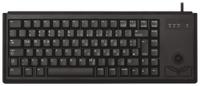 g84-4400lpbeu-2 CHERRY Wired PS/2 Compact Trackball Keyboard, QWERTY (US), Black