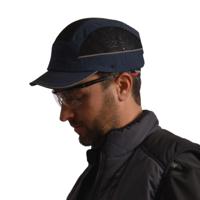 airc02v05str SURFLEX Navy Blue Standard Peak Bump Cap, PPE Protective Material