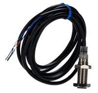 e2b-m12ks04-wp-c1-2m Omron Inductive Threaded Barrel Proximity Sensor, M12, 4 mm Detection, NPN NO, 12 → 24 V dc
