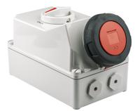 5113a MENNEKES Switchable IP67 Industrial Interlock Socket 3PN+E, Earthing Position 6h, 63A, 400 V