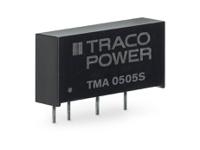 tma-0505s TRACOPOWER TMA DC-DC Converter, 5V dc/ 200mA Output, 4.5 → 5.5 V dc Input, 1W, Through Hole, +85°C Max Temp