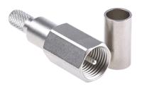 j01700a0006 Telegartner, Plug Cable Mount FME Connector, 50Ω, Crimp Termination, Straight Body