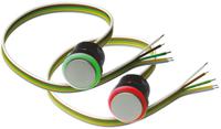 84-1091784-7205800a84-85118640 EAO Silver Illuminated Momentary Push Button Head, 22.5mm Cutout, IP67