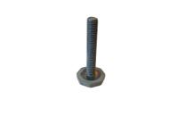 10410 Serious 8mm 46mm Dia. Vulcanised Rubber Levelling Adjustable Foot, 60kg Static Load Capacity 0° Tilt Angle
