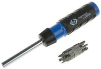 t4829d CK Driver Bit Set 9 Pieces, Hexagon, Pozidriv, Slotted