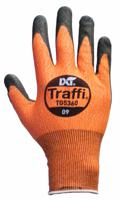 tg5360-11 Traffi TG5360 Black, Orange Elastane, HPPE, Nylon, Polyester Glove, Size 11, Polyurethane Coating