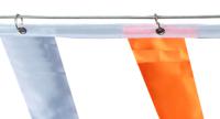 174-5928 RS PRO Orange, White Steel Retractable Barrier, 15m, White/Orange Tape
