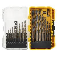 dt70729-qz DeWALT 23-Piece Twist Drill Bit Set for Multi-Material, 12mm Max, 1mm Min, HSS-G Bits