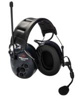 mt53h7a4400-eu 3M PELTOR LiteCom Wired Speak & Listen Electronic Ear Defenders with Headband, 32dB, Black/Navy, Noise Cancelling
