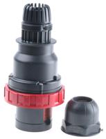 218ex6337 Scame IP66 Red Cable Mount 3P + N + E Industrial Power Plug, Rated At 63A, 415 V