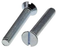 553-908 RS PRO Slot M4 Countersunk Steel Machine Screws DIN 963 x 25.0mm