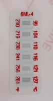 285-942 RS PRO Non-Reversible Temperature Sensitive Label, 99°C to 127°C, 6 Levels