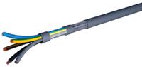 90410400 AXINDUS HIFLEX-CY1000 Control Cable, 4 Cores, 4 mm² 11 AWG, Screened, 50 m, Grey Polyvinyl Chloride Sheath