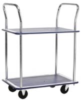 251-918 RS PRO 2 Shelf Steel Trolley, 725 x 470mm, 120kg Load