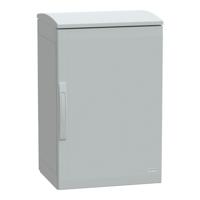 nsyplat754g Schneider Electric PanelSeT Series Fibreglass Reinforced Polyester Single-Door-Door Floor Standing Enclosure, Opaque