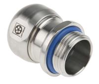 53806741 Lapp SKINTOP Series Metallic Stainless Steel Cable Gland, M20 Thread, 7mm min., 13mm max., IP69K