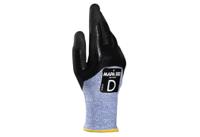 3458203-7 Mapa Cut protection KRYTECH 582 Black, Blue Nitrile Work Gloves, Size 7