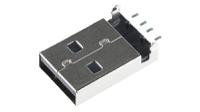 48037-1000 Molex Right Angle, SMT, Plug- Single Port Type A 2.0 USB Connector