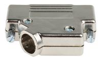 d45pk25-k MH Connectors MHD45PK Series ABS Angled D Sub Backshell, 25 Way, Strain Relief