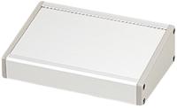cf27-23gs Takachi Electric Industrial CF Series Grey, Silver Aluminium Desktop Enclosure, Sloped Front, 230.9 x 270 x 79.7mm