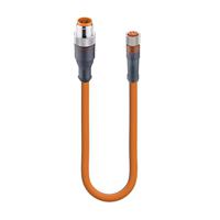 51009-rst-4-rkmv-4-0706-m Lumberg Automation Male 4 way M12 to Female 4 way M8 Sensor Actuator Cable
