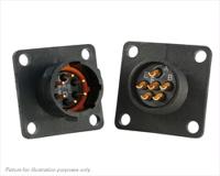 uts010e6p Souriau Sunbank by Eaton Circular Connector, 6 Contacts, Flange, Standard Connector, Plug, Male, IP68, IP69K, UTS Series