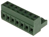 790-0714 RS PRO, 5.08mm Pitch, 7 Way, Pluggable Terminal Block, Plug, Cable Mount, Screw Termination