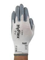 11800090 Ansell HyFlex 11-800 White Nylon Nylon Glove, Size 9, Nitrile Coating