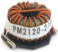 pm2120-121k-rc Bourns, PM2120, Surface Mount Wirewound Surface Mount Inductor with a Iron Core, 120 μH Wirewound ±10 % 5.8 A Idc